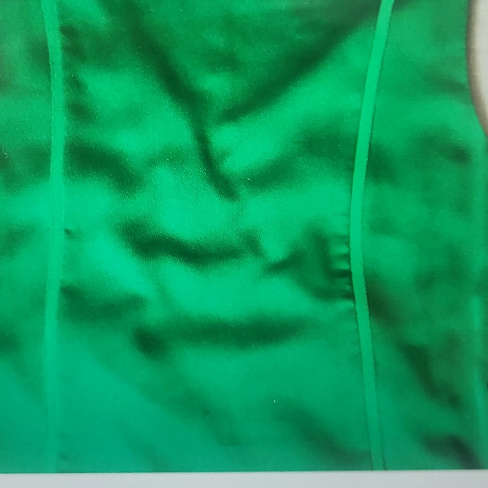 Banana Republic Green Wrap Midi Silk Sleeveless Dress NWT - Picture 8 of 11